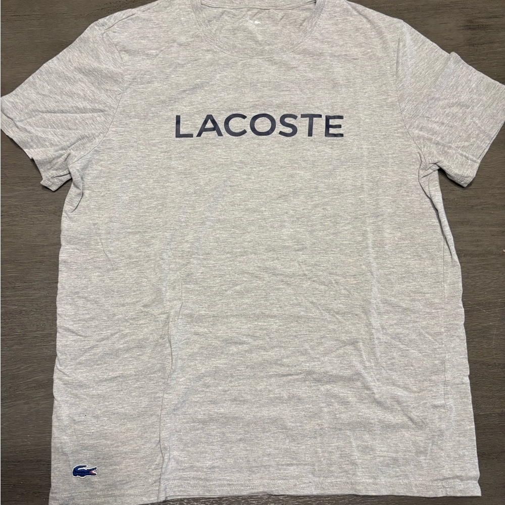 Lacoste Men's Light Gray Tee